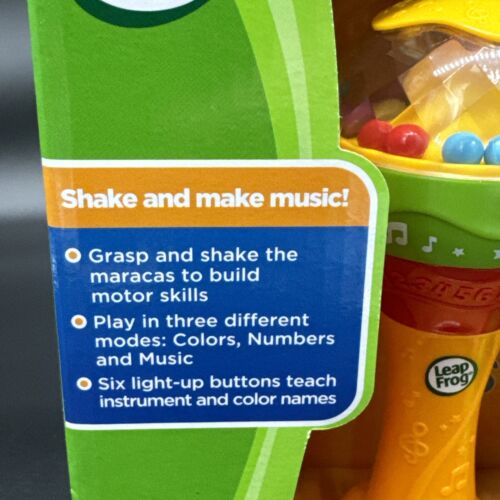 NEW! Leap Frog Learn Groove Shakin Maracas Color Electronic Counting ~ Learning