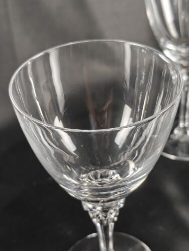 6 Tiffin Franciscan Plain #17501/7 Stem 6.75 In Tall Water Gobletes/Wine Glasses