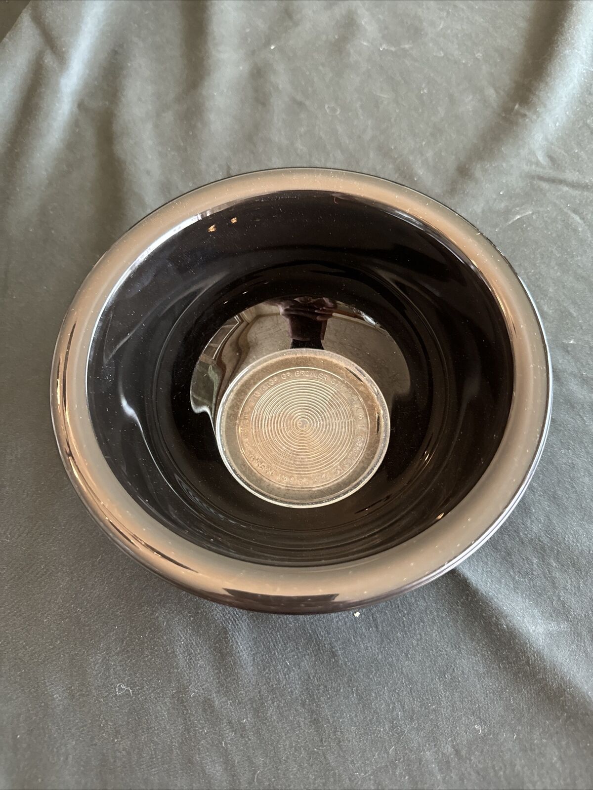 Vintage Corning/Pyrex Black Clear Bottom 1 QT/1L Mixing Bowl #322