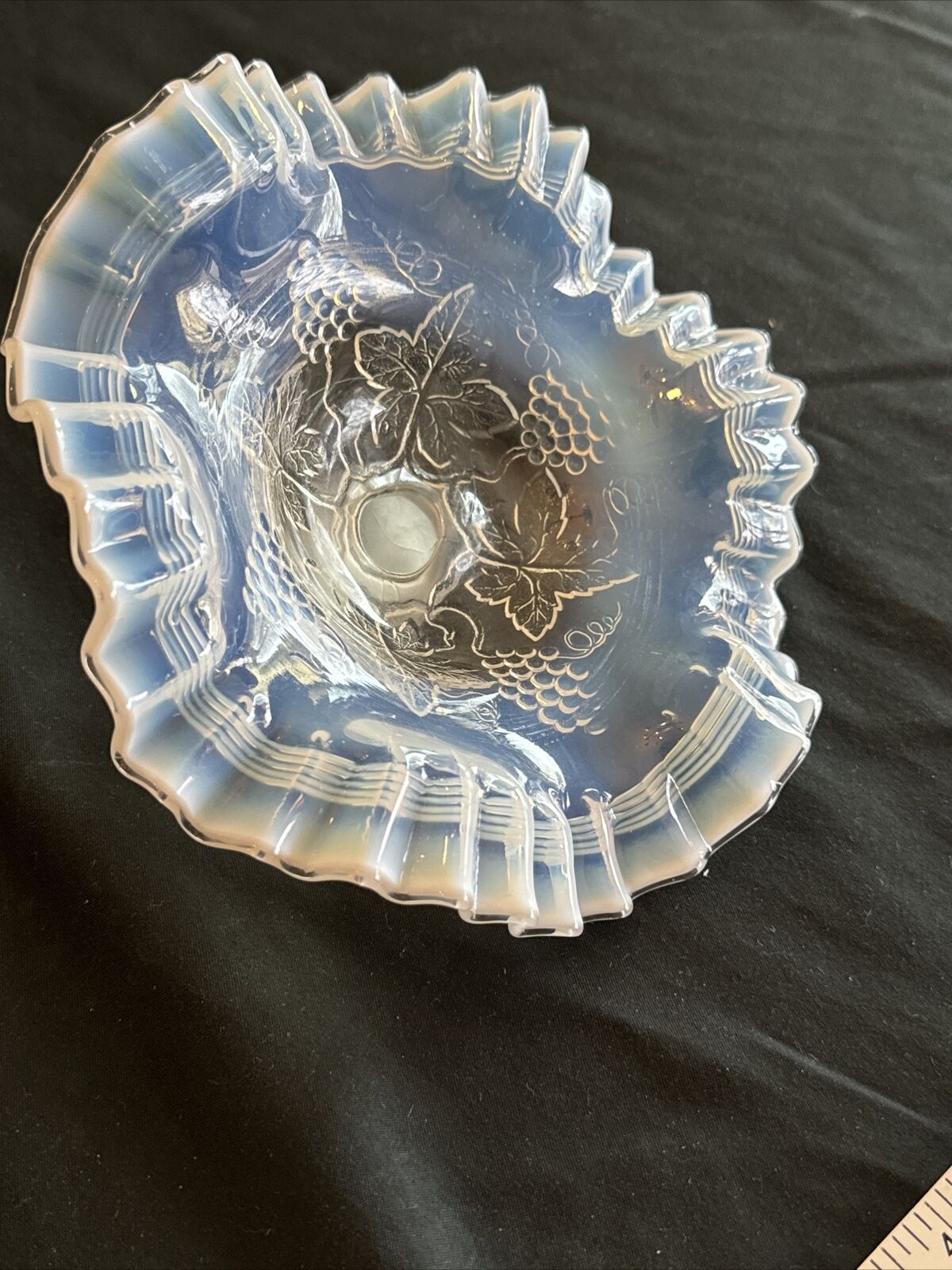 Opalescent Depression Glass Candy Dish