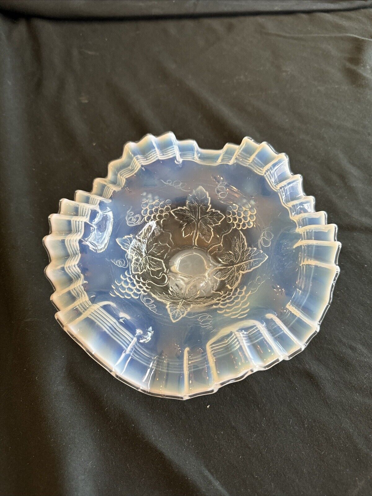 Opalescent Depression Glass Candy Dish