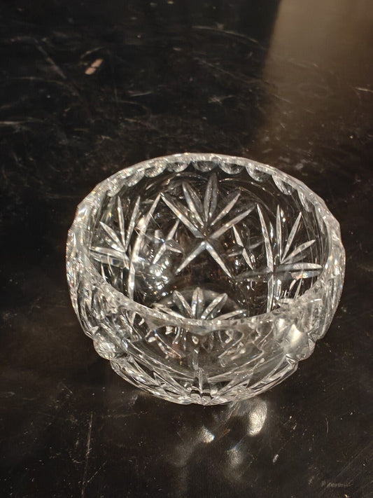 Vintage Clear Crystal 2.5" Votive Tealight Candle Holder