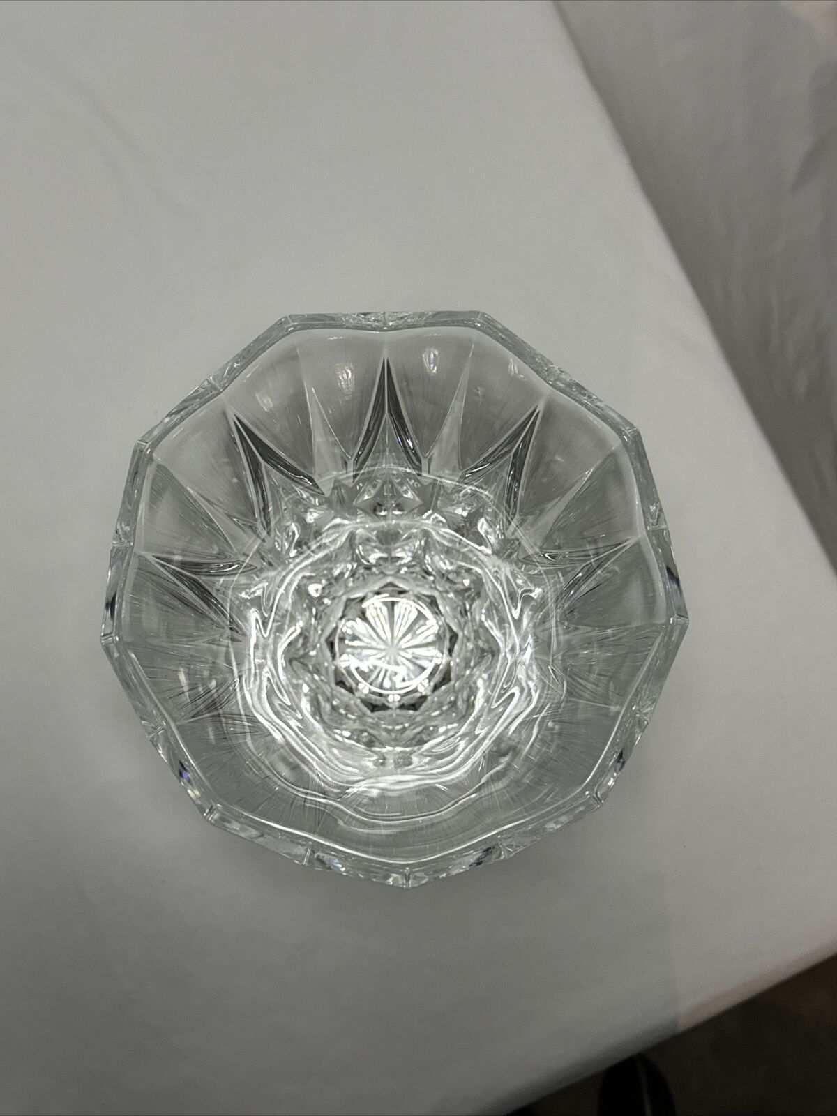 Cristal D'Arques Odessey 24% Lead Crystal Vase Heavy,  11 “ Tall
