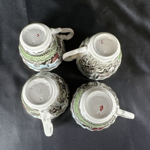 Myott Royal Mail TEA CUP & SAUCER Set of 4 Staffordshire England