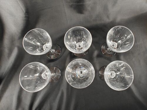 6 Tiffin Franciscan Plain #17501/7 Stem 6.75 In Tall Water Gobletes/Wine Glasses