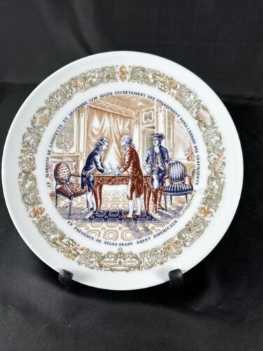 5 VINTAGE D'ARCEAU LIMOGES ASSIETTE HENRI D'ARCEAUL FILS FRANCE PLATES NUMBERED