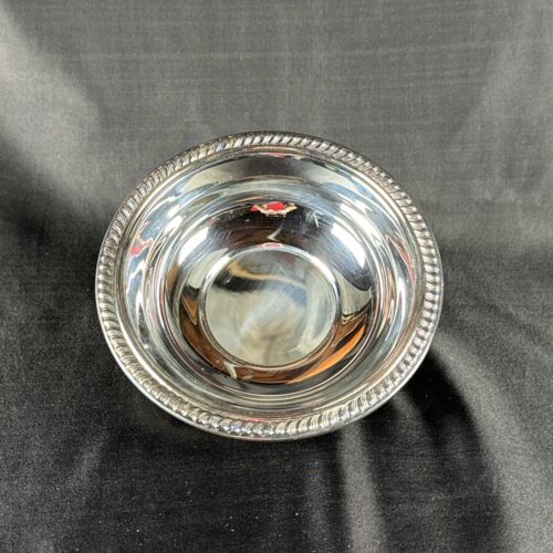 VINTAGE F. B. ROGERS SILVER CO. SILVER PLATE SMALL BOWL 6-1/2" DIA.